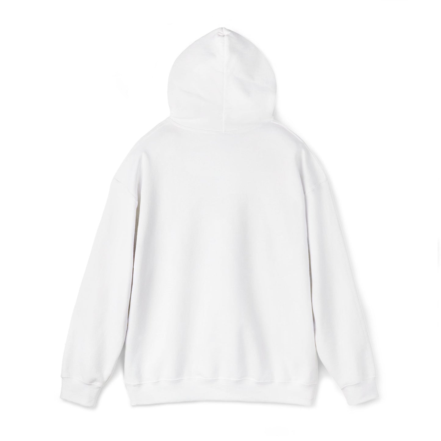 Hooded Sweatshirt - Introspective Black and White Rough Motivation Design